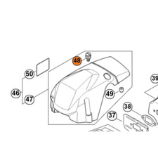 STIHL VITE A SCATTO PER FISSAGGIO COPERCHIO CAPPOTTATURA MOTOSEGA MS 462 362 261