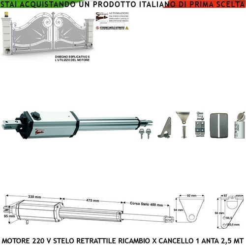 Attuatore cancello elettrico - attuatore,