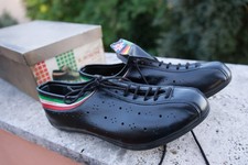 Roberto Roscini, scarpe ciclismo vintage NUOVE, L'Eroica. Vera pelle 40