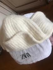bonnet trappeur zara crème
