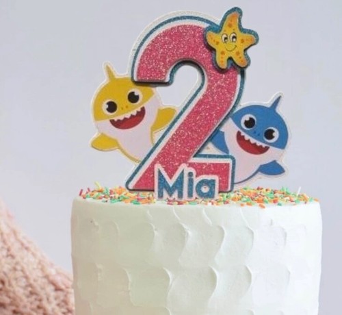 Topper torta compleanno - , squalo