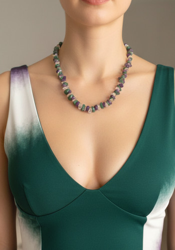 Collana vintage pietre - vintage,