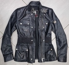 Belstaff  Black Leather Long