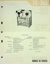Service manual sony 765 - service,