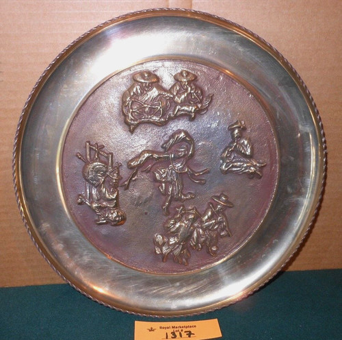 Piatto decorativo ottone - piatto,