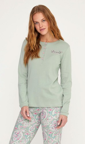 Pigiama donna caldo cotone - pigiama,