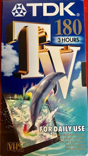 Tdk videocass vhs 180 - vhs, tv
