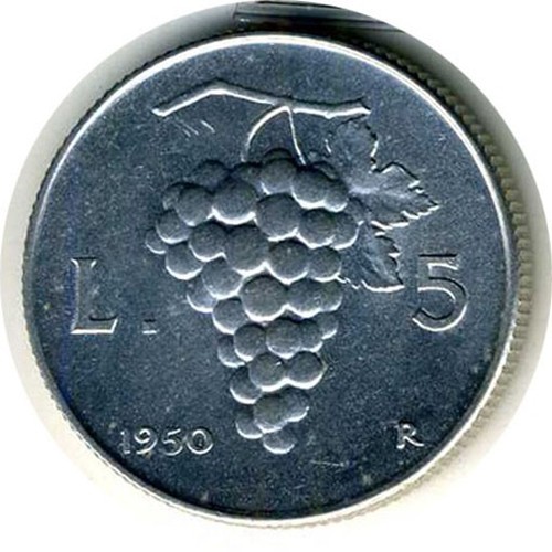 Repubblica italiana 5 lire - repubblica,