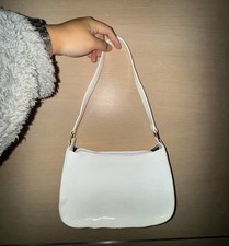 Minimal White Shoulder Bag -