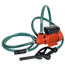Pompa per travaso Gasolio e acque chiare/bianche/clear water 370W con kit erogaz