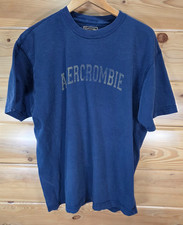T-shirt vintage Abercrombie & Fitch Spell Out uomo XL Fade Stain anni 90 USA