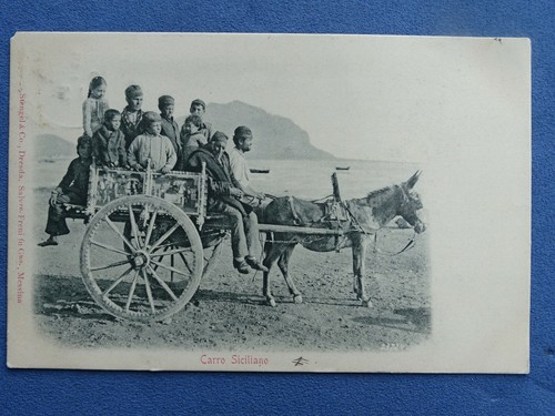 Sicilia antica cartolina carro - sicilia-antica, cartolina-carro