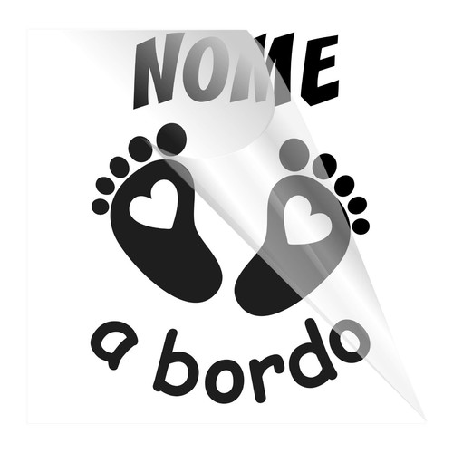 Adesivo bimbo bordo - adesivo,