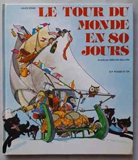 Adelchi Galloni IL GIRO DEL MONDO IN 80 GIORNI edizione FRANCESE 1980 Mondadori