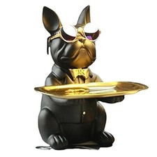 Statua del vassoio bulldog - statua,