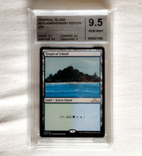 MTG Tropical Island 279 30th Anniversary Edition Magic GEM MINT CMG 9.5 PSA 10