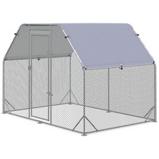 PawHut Recinto per Galline coperto Pollaio da Giardino 4-6 Polli 280x190x195cm