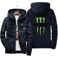 Giacca Kawasaki Monster – Look Aggressivo e Spirito Racing BLU  NERO