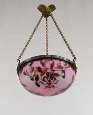 Gallé: lampadario cammeo a