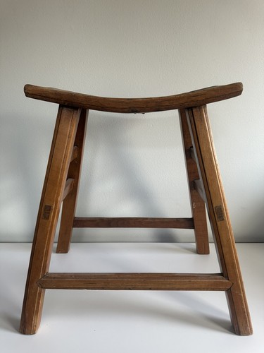 Antico sgabello legno - antico, di