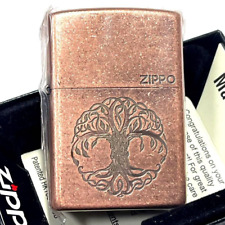 Accendino Zippo Yggdrasil Mitologia Simbolo Rame 2CP-MISTERO Nuovo Giappone
