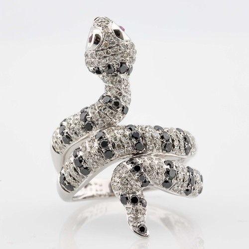 Anello serpente 18k oro - serpente,