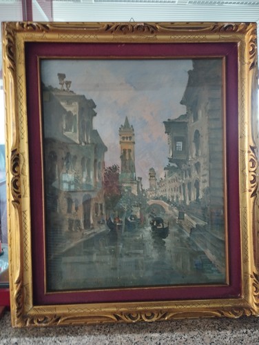 Dipinto olio tela - su,