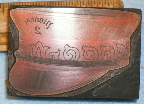 Antico blocco stampa rame