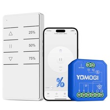 YOMOGI Modulo Tapparelle con Telecomando RF Connesso, Modulo WiFi per Tende Comp