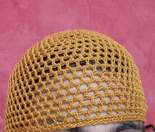 Cappellino rete uncinetto - cappellino,
