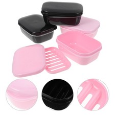  4 Pcs Contenitore Sapone Porta Portatile Portasapone Contenitori Di