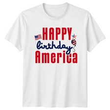 T-shirt Happy Birthday America