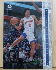Cade Cunningham Detroit Pistons 2021-22 NBA Chronicles Luminance RC #240 GREEN