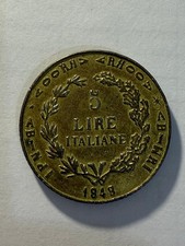 Lotto B373 – Riproduzione di fantasia Moneta 5 lire 1848 - Regno Italia