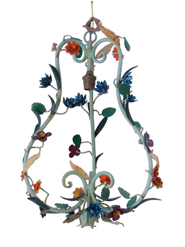 Lampadario vintage floreale - , in