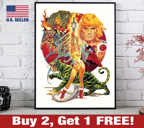 Poster gruppo man motu - he-man,