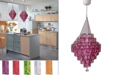 Lampadario Lampada a Soffitto Effetto Cristallo Colorato Tresor Vari Colori