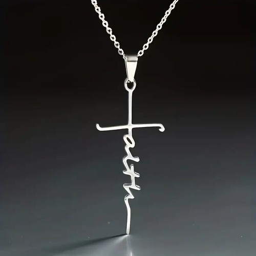 Collana croce catena - catena, unisex
