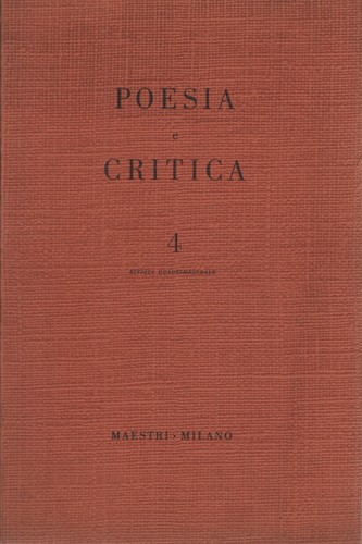 Poesia critica aa vv - critica, 4
