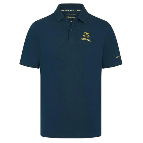 Polo ayrton senna - senna, blu