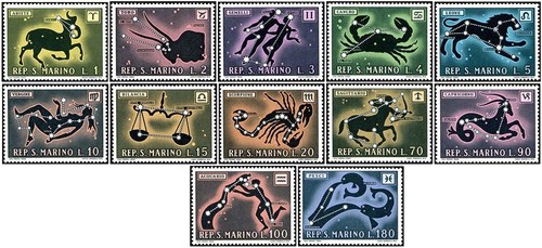 San marino 1970 - 1970, segni