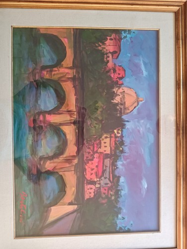 Quadro dipinto olio tela - olio, su