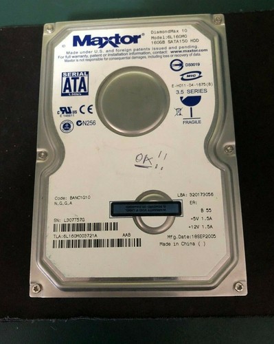 Maxtor hard disk 160gb - maxtor,
