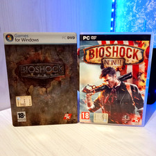 PC BIOSHOCK 1 STEELBOOK E BIOSHOCK INFINITE ITALIANO COMPLETI COME NUOVI