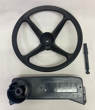 Supporto timoneria Ultraflex cod. 1121 con volante Ø 34 cm ed alberino nautica