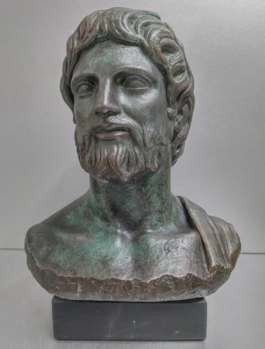 Statua scultura asclepio - asclepio, su