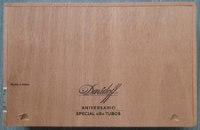 Davidoff Scatola Sigari 20 Aniversario Special Tubos Fatta a Mano in Legno