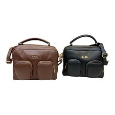 M BRC borsa donna Bauletto 2 DIVISORI Medio in pelle da braccio + tracolla G133