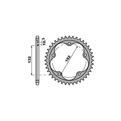 4460 corona acciaio temperato - 4460,