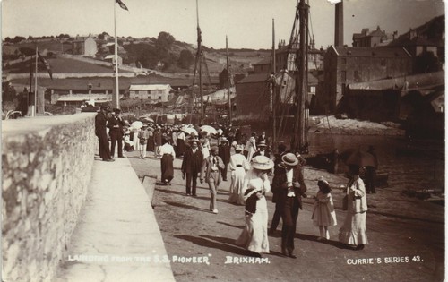 Brixham landing from the ss - brixham.,